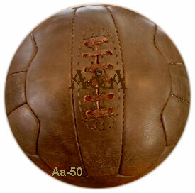 antique leather soccer ball